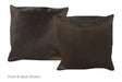 Solid Black Cowhide Pillow 16x16 #A52671 by Hudson Hides