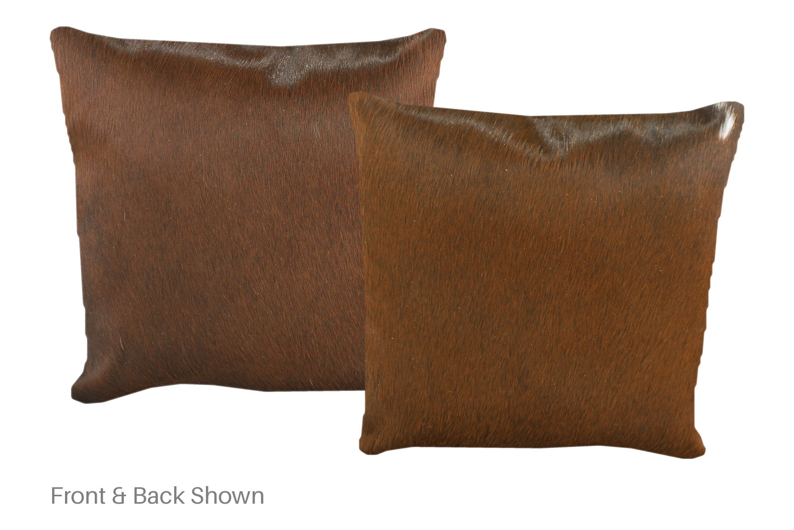 Brown with Red Cowhide Pillow #A52673
