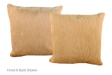 Beige Cowhide Pillow 16x16 #A52674 by Hudson Hides