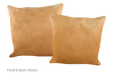 Solid Brown Cowhide Pillow 16x16 #A52676 by Hudson Hides