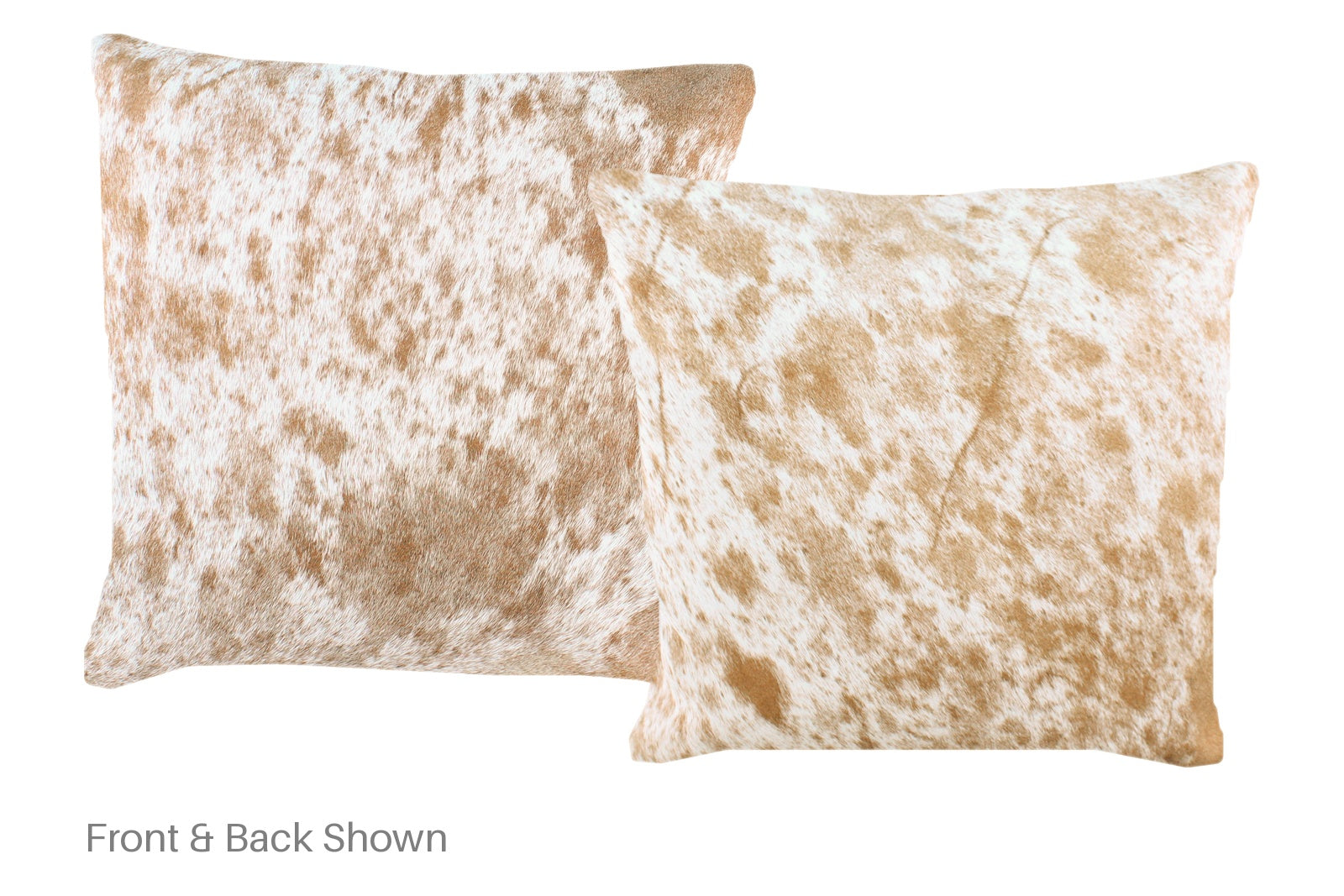 Salt and Pepper Brown Cowhide Pillow #A52677