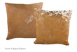 Brown and White Cowhide Pillow 16x16 #A52678 by Hudson Hides