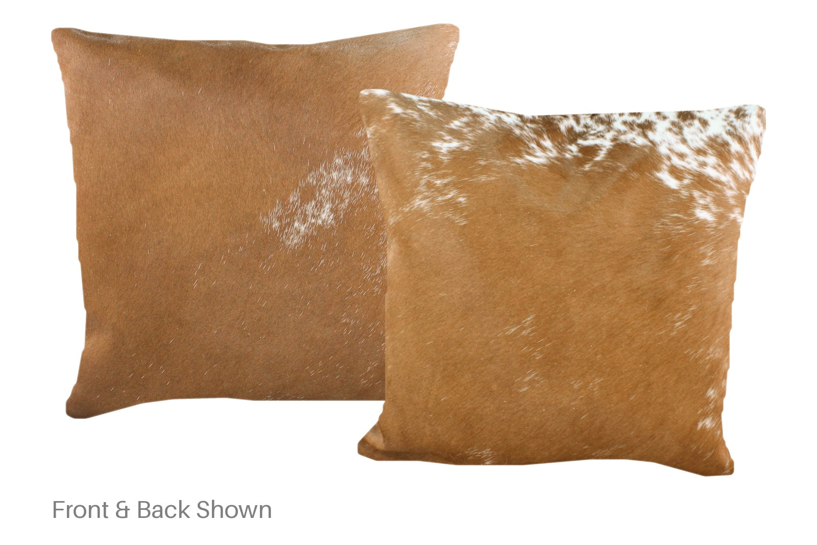 Brown and White Cowhide Pillow #A52678