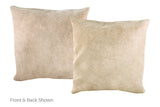 Champagne Cowhide Pillow 20x20 #A52679 by Hudson Hides