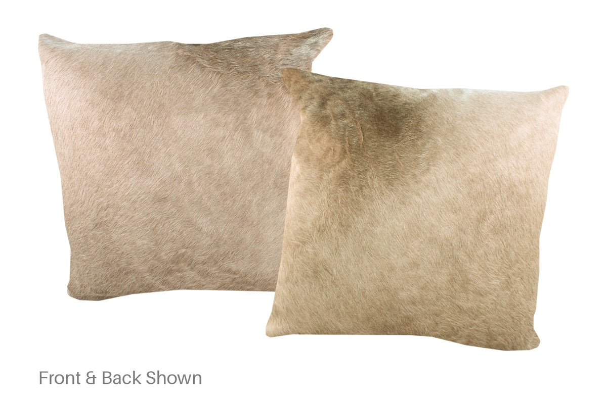 Champagne Cowhide Pillow #A52680