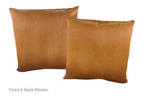 Solid Brown Cowhide Pillow 20x20 #A52683 by Hudson Hides