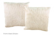 Solid White Cowhide Pillow 20x20 #A52688 by Hudson Hides