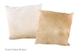 Champagne Cowhide Pillow 20x20 #A52689 by Hudson Hides