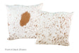 Salt and Pepper Brown Cowhide Pillow 20x20 #A52691 by Hudson Hides