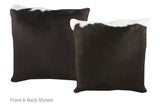 Black and White Cowhide Pillow 20x20 #A52692 by Hudson Hides