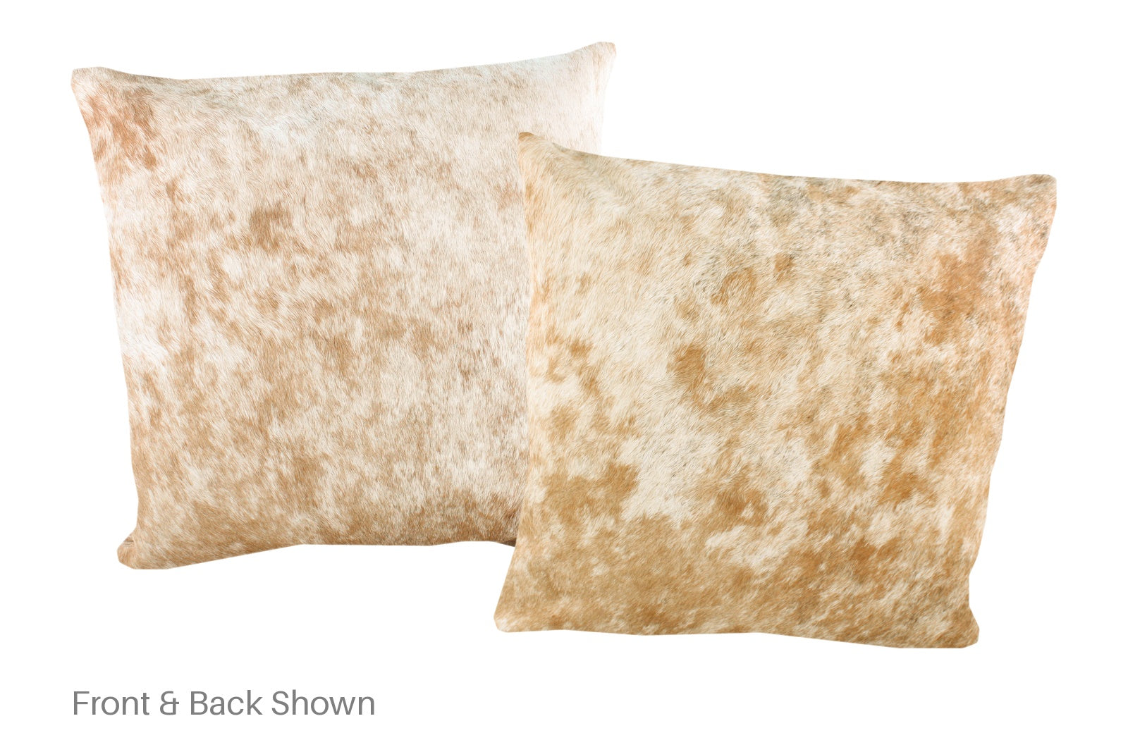 Salt and Pepper Brown Cowhide Pillow #A52696