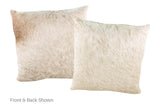 Champagne Cowhide Pillow 20x20 #A52700 by Hudson Hides