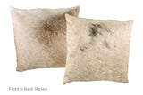 Champagne Cowhide Pillow 20x20 #A52701 by Hudson Hides