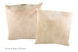 Champagne Cowhide Pillow 20x20 #A52703 by Hudson Hides
