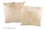 Champagne Cowhide Pillow 20x20 #A52703 by Hudson Hides