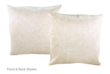 Champagne Cowhide Pillow 20x20 #A52704 by Hudson Hides