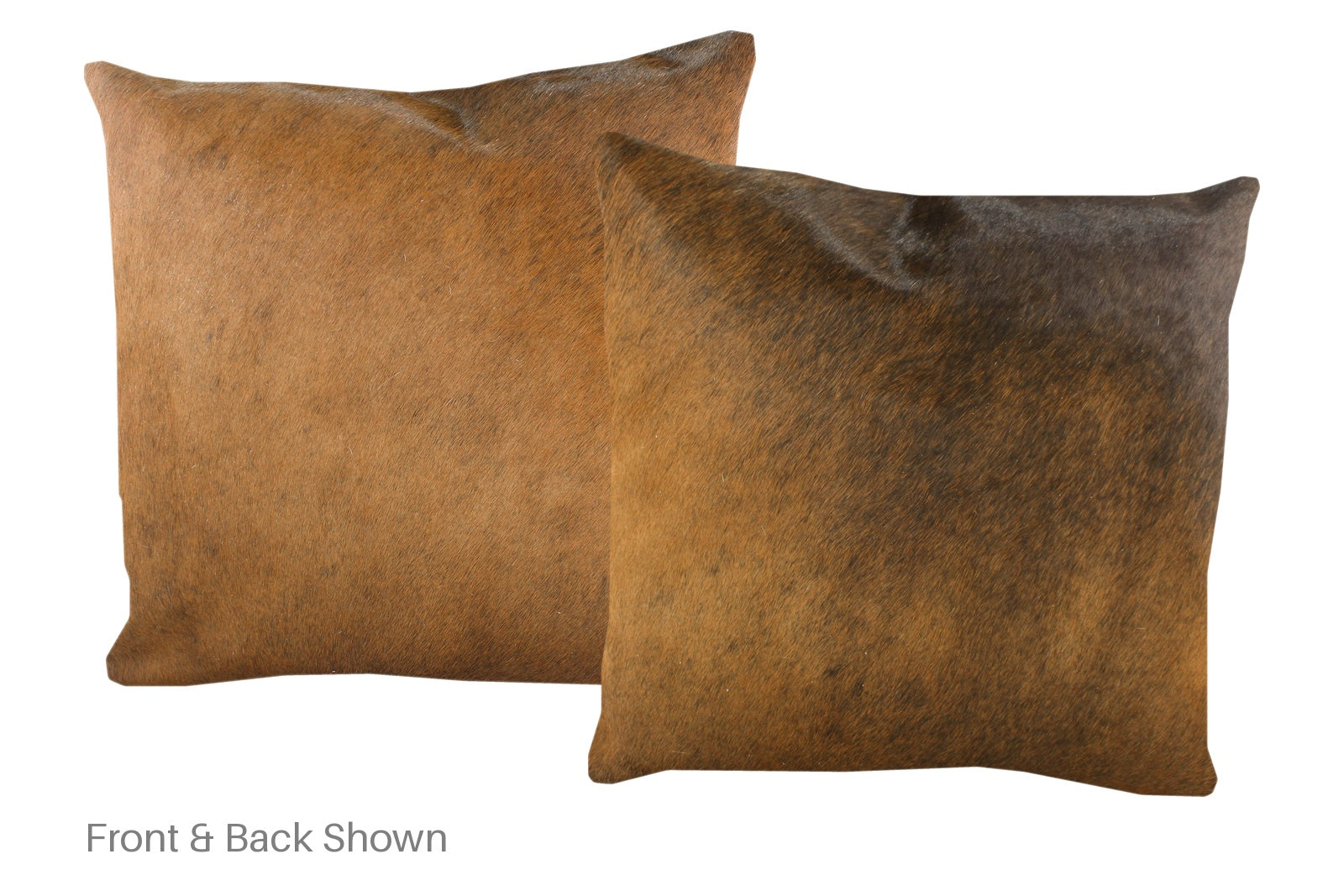 Brown with Red Cowhide Pillow #A52707