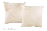 Champagne Cowhide Pillow 20x20 #A52713 by Hudson Hides