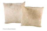 Champagne Cowhide Pillow 20x20 #A52714 by Hudson Hides