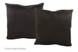 Solid Black Cowhide Pillow 20x20 #A52716 by Hudson Hides