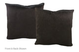 Solid Black Cowhide Pillow 20x20 #A52716 by Hudson Hides