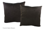 Solid Black Cowhide Pillow 20x20 #A52717 by Hudson Hides