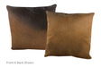 Brown with Red Cowhide Pillow 20x20 #A52723 by Hudson Hides