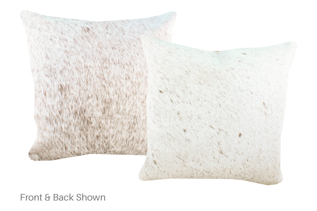 Salt and Pepper Brown Cowhide Pillow #A52727