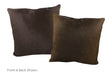 Chocolate Cowhide Pillow 20x20 #A52728 by Hudson Hides