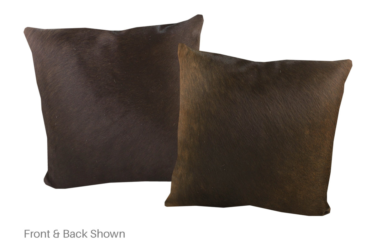 Chocolate Cowhide Pillow #A52728