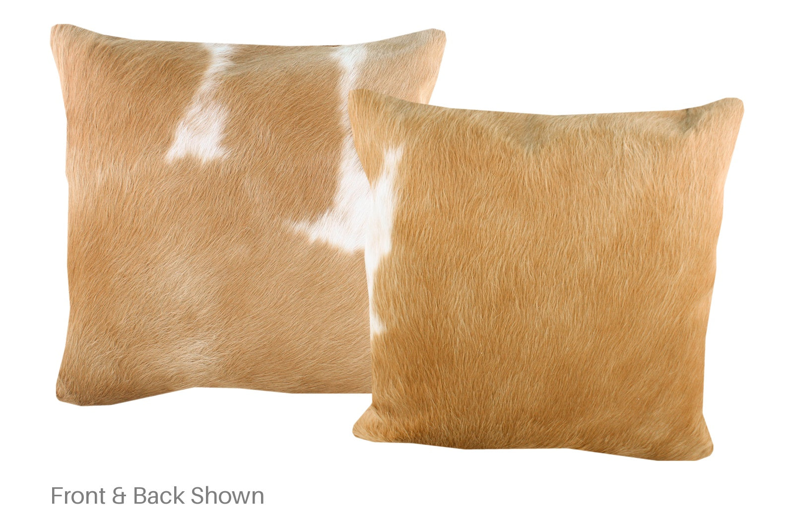 Beige and White Cowhide Pillow #A52729
