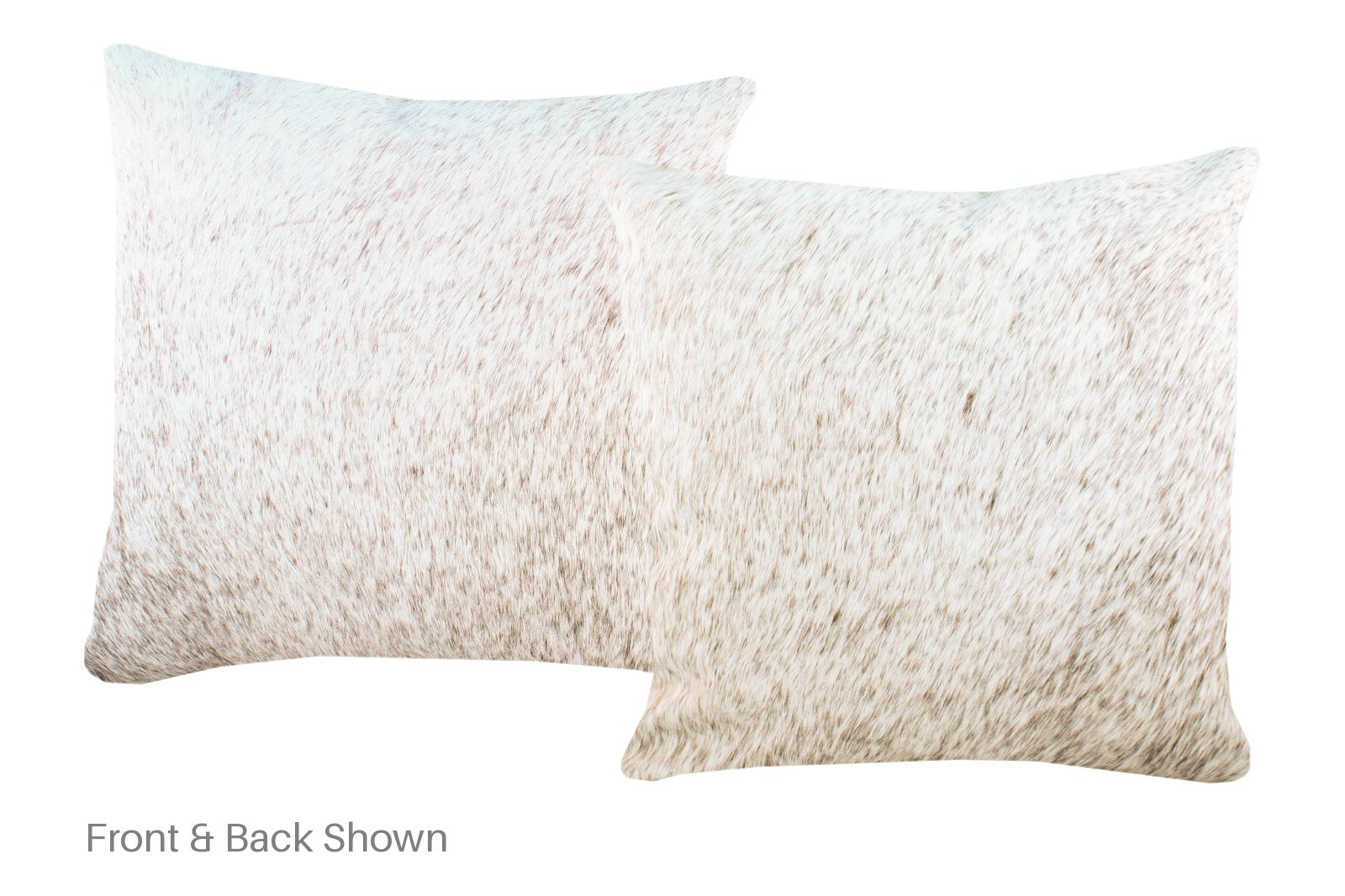 Salt and Pepper Brown Cowhide Pillow #A52730