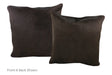 Chocolate Cowhide Pillow 20x20 #A52731 by Hudson Hides