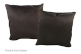 Solid Black Cowhide Pillow 20x20 #A52732 by Hudson Hides