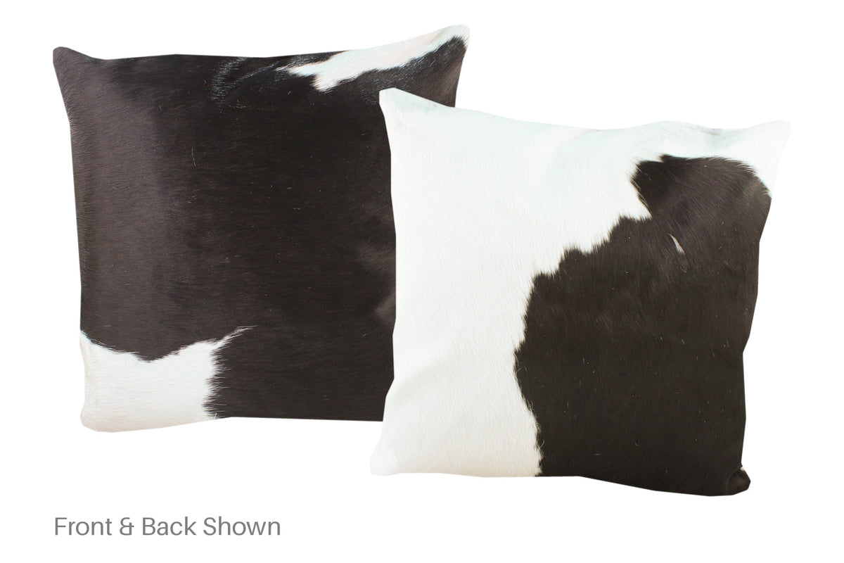 Black and White Cowhide Pillow #A52746
