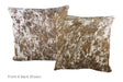 Salt and Pepper Brown Cowhide Pillow 20x20 #A52751 by Hudson Hides