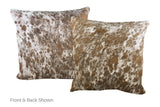 Salt and Pepper Brown Cowhide Pillow 20x20 #A52751 by Hudson Hides