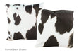 Black and White Cowhide Pillow 20x20 #A52752 by Hudson Hides