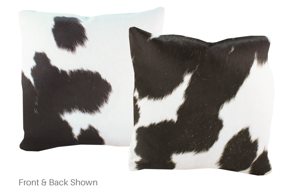 Black and White Cowhide Pillow #A52754