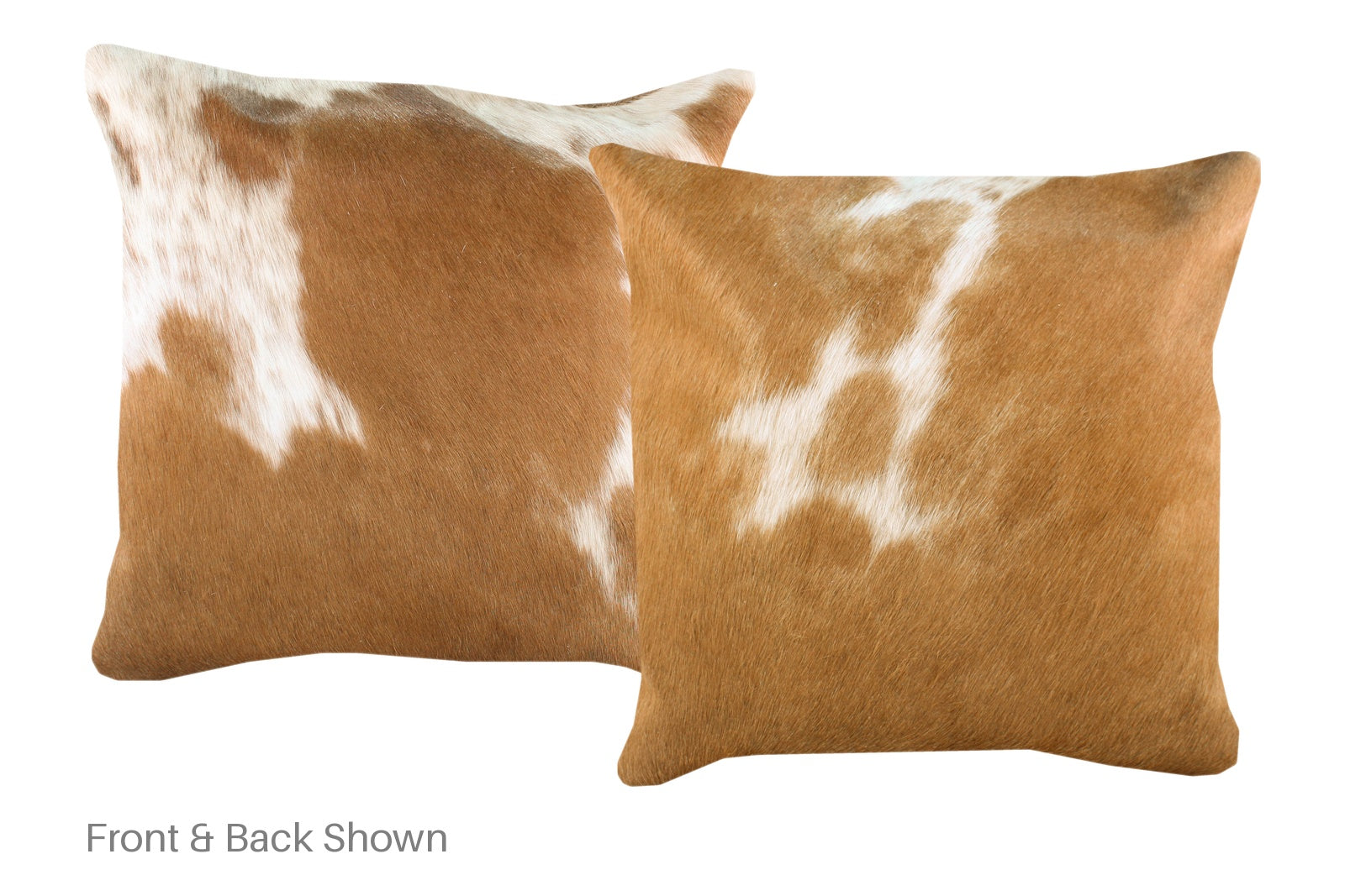 Brown and White Cowhide Pillow #A52756