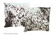 Salt and Pepper Black Cowhide Pillow 20x20 #A52763 by Hudson Hides