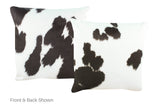Black and White Cowhide Pillow 20x20 #A52768 by Hudson Hides