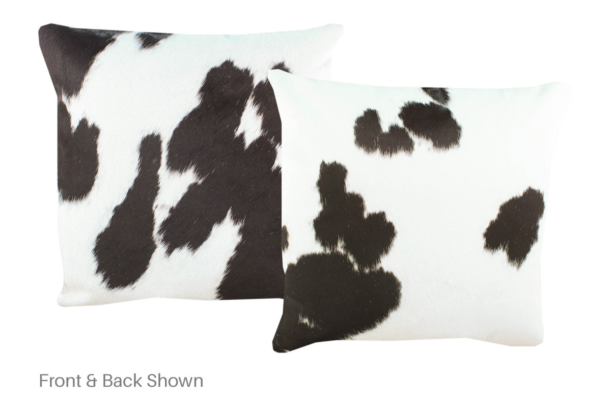 Black and White Cowhide Pillow #A52768