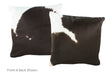 Black and White Cowhide Pillow 20x20 #A52771 by Hudson Hides