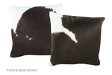 Black and White Cowhide Pillow 20x20 #A52771 by Hudson Hides