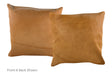 Solid Brown Cowhide Pillow 20x20 #A52772 by Hudson Hides