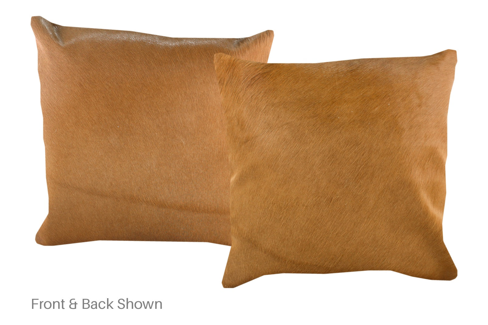 Solid Brown Cowhide Pillow #A52772