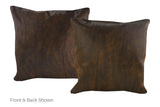 Dark Brindle Cowhide Pillow 20x20 #A52773 by Hudson Hides