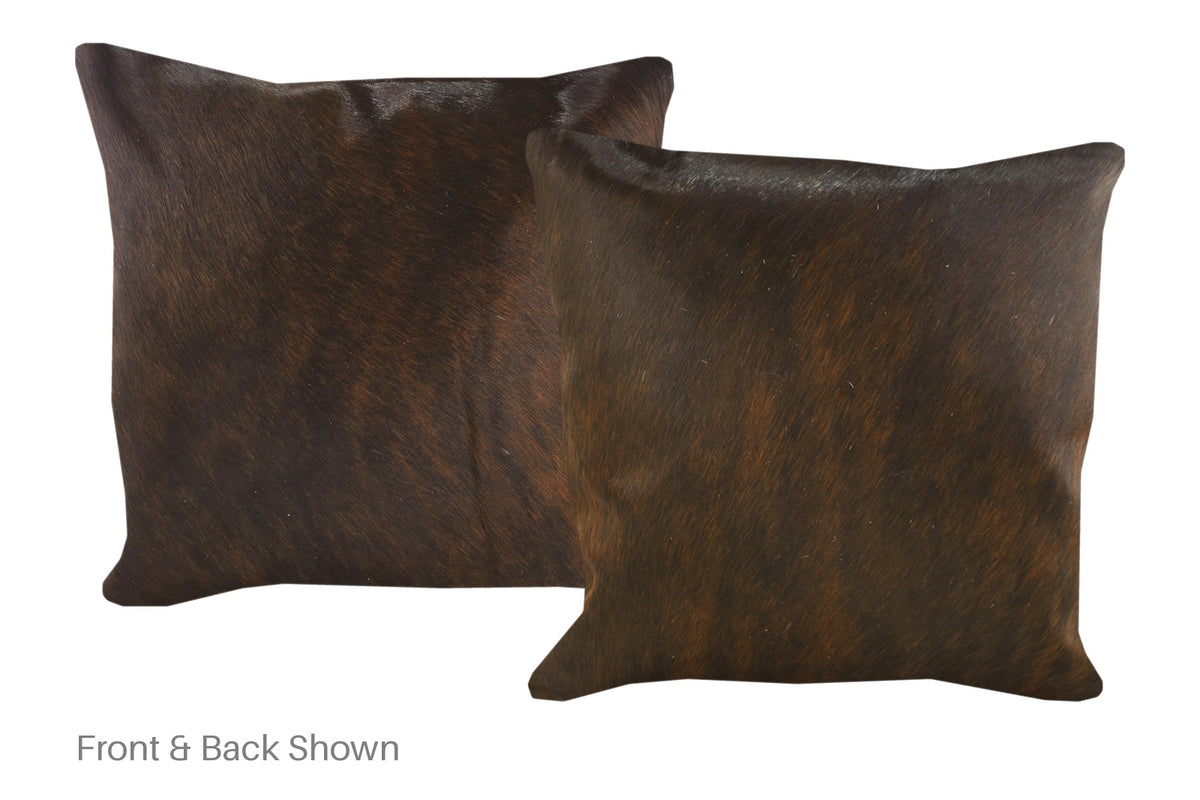Dark Brindle Cowhide Pillow #A52773