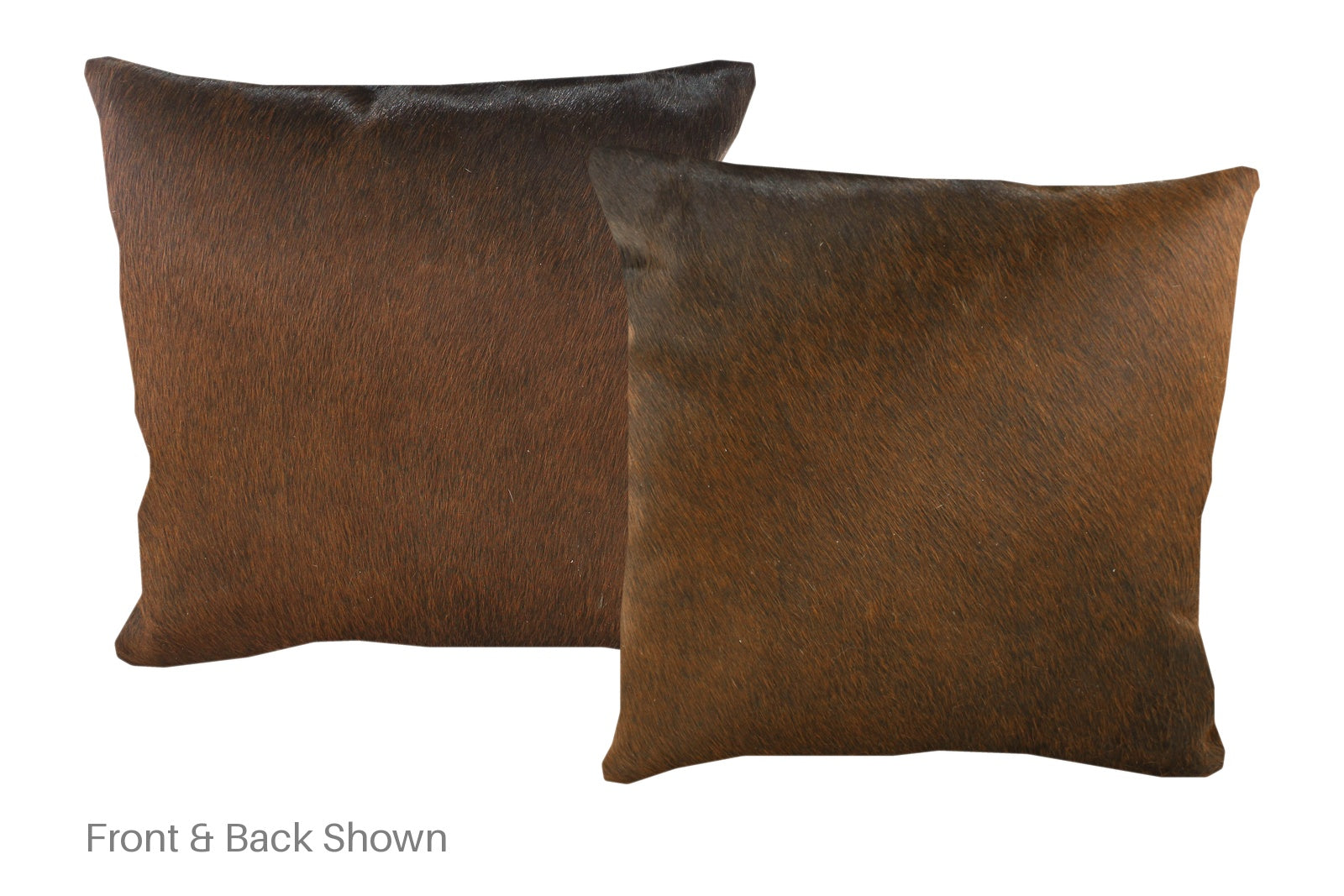 Brown with Red Cowhide Pillow #A52775